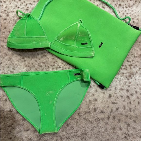 triangl swimwear Other - Triangl Neon Green Bikini Set